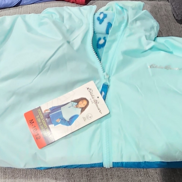 NWT Eddie Bauer Kids Teal 2-Piece Jacket in M-10/12 - Picture 8 of 8